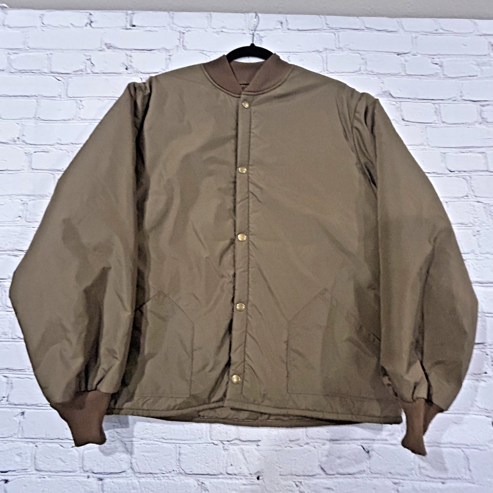 Vintage Cabelas Bomber Jacket Mens XL Thinsulate 3M Lightweight Snap Made In USA